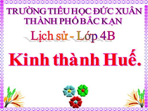 Bài 28. Kinh thành Huế