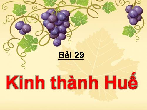 Bài 28. Kinh thành Huế