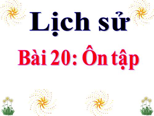 Bài 20. Ôn tập