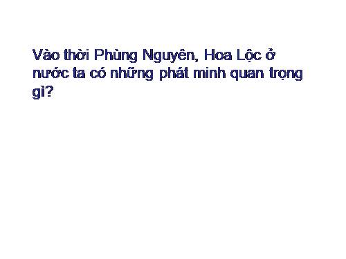 Bài 12. Nước Văn Lang