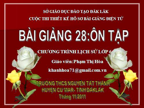 Bài 28. Ôn tập