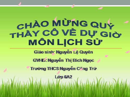 Bài 23. Những cuộc khởi nghĩa lớn trong các thế kỉ VII-IX