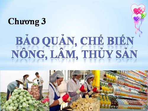 Bài 40. Mục đích, ý nghĩa của công tác bảo quản, chế biến nông, lâm, thủy sản