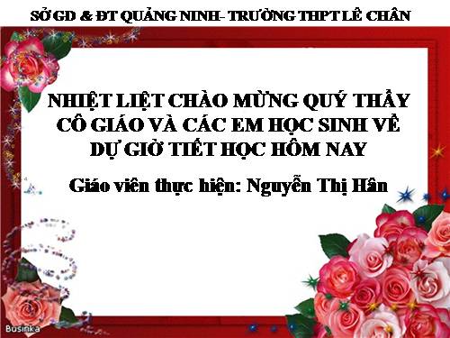 Bài 1. Bài mở đầu