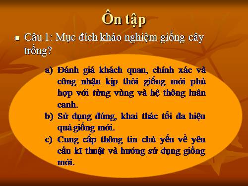 Bài 3. Sản xuất giống cây trồng