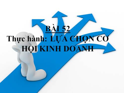 Bài 52. Thực hành: Lựa chọn cơ hội kinh doanh