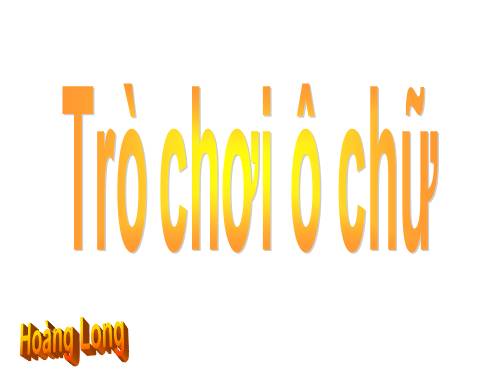 Tro choi o chu