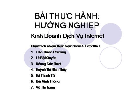 Bài 56. Thực hành: Xây dựng kế hoạch kinh doanh