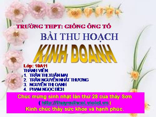 Những khái niệm cơ bản về kinh doanh