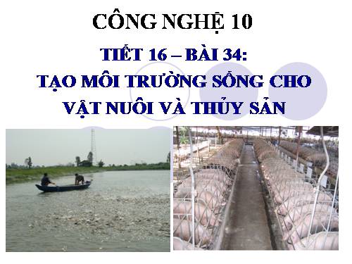 Bài 34. Tạo môi trường sống cho vật nuôi và thủy sản