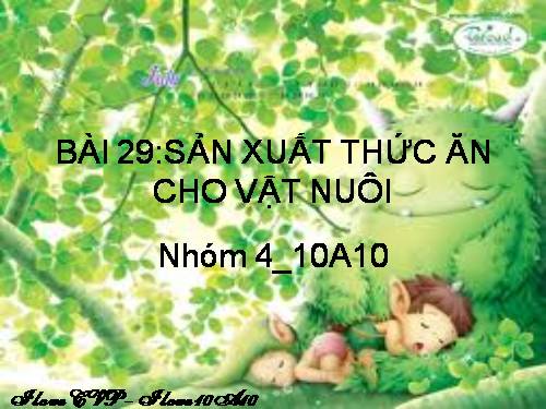 Bài 29. Sản xuất thức ăn cho vật nuôi