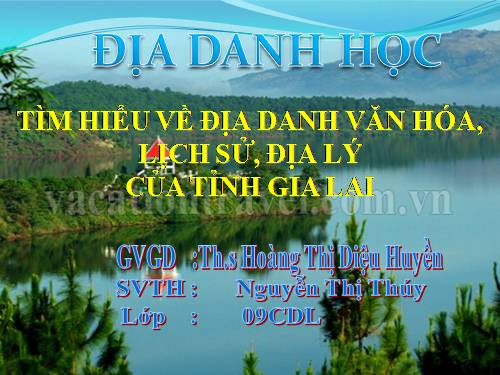 Địa danh_Gia Lai_cuối kỳ