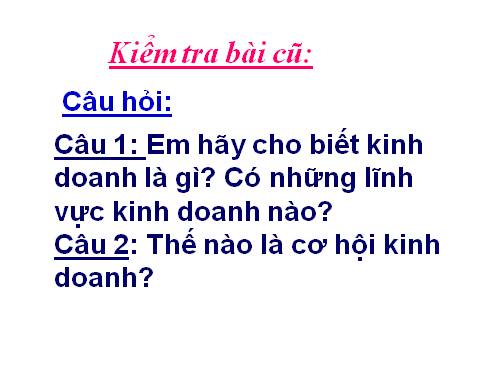 Bài 50. Doanh nghiệp và hoạt động kinh doanh của doanh nghiệp