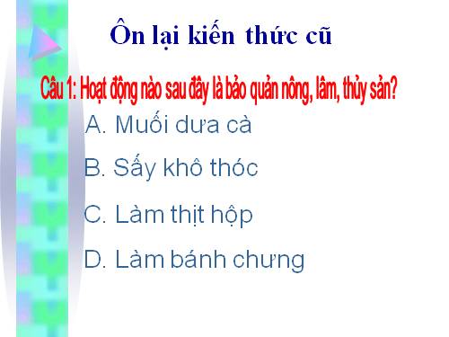 Bài 41. Bảo quản hạt, củ làm giống