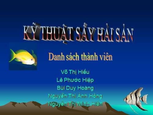 sấy thủy sản