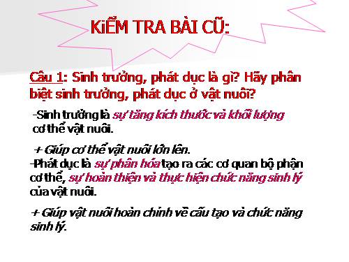 Bài 23. Chọn lọc giống vật nuôi