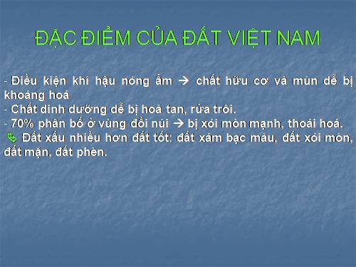 Bài 9. Biện pháp cải tạo và sử dụng đất xám bạc màu, đất xói mòn mạnh trơ sỏi đá