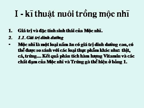 Ky thuat trong nam Moc Nhi