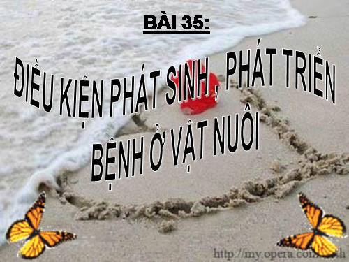 Bài 35. Điều kiện phát sinh, phát triển bệnh ở vật nuôi