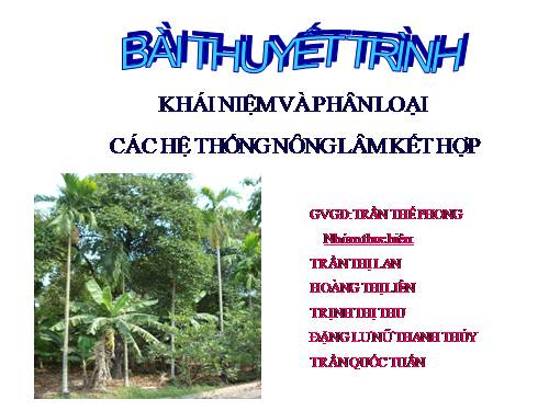 Nông lâm kết hợp