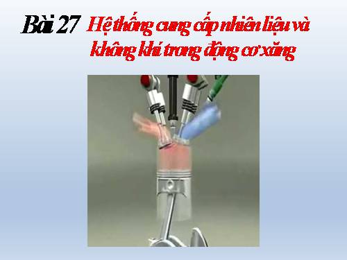 Bài 27. Hệ thống cung cấp nhiên liệu và không khí trong động cơ xăng