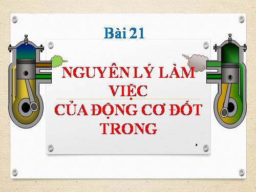 Bài 21. Nguyên lí làm việc của động cơ đốt trong