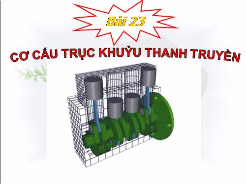 Bài 23. Cơ cấu trục khuỷu thanh truyền