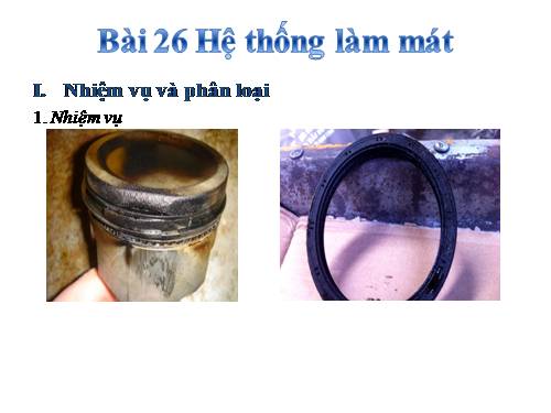 Bài 26. Hệ thống làm mát