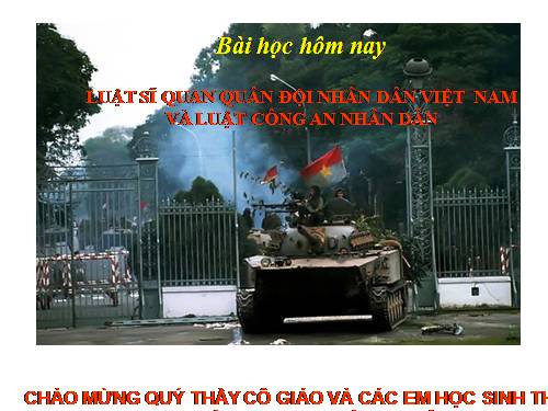 Bài 5. Luật sĩ quan quân đội nhân dân Việt Nam và luật công an nhân dân