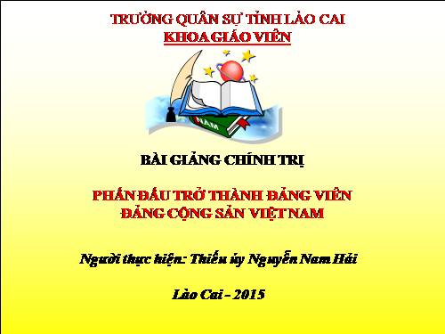 Bài 5. Phấn đấu trở thành đảng viên Đảng Cộng sản Việt Nam