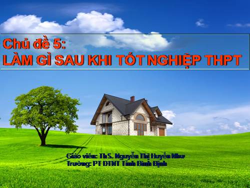 Chủ đề 6. Nghề nghiệp với nhu cầu của thị trường lao động