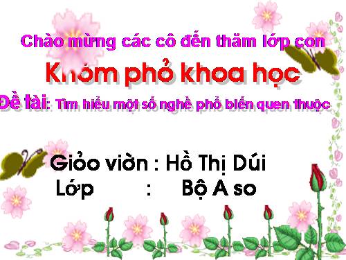 Tìm Hiểu Một Số Nghề Phổ Biến Quen Thuộc