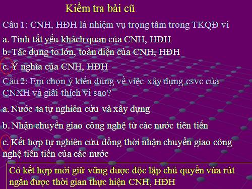 Bài 6. Công nghiệp hoá, hiện đại hoá đất nước