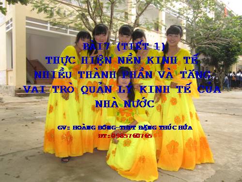 Bài 7. Thực hiện nền kinh tế nhiều thành phần và tăng cường vai trò quản lí kinh tế của Nhà nước