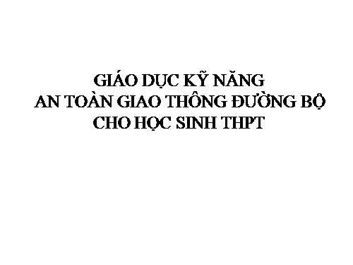 an toàn giao thông