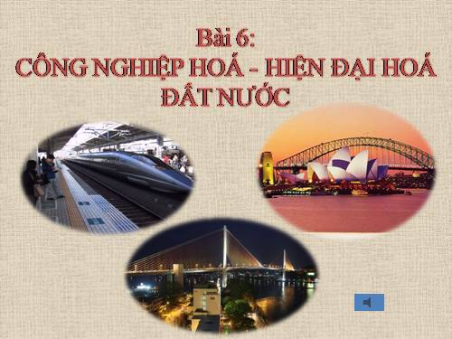 Bài 6. Công nghiệp hoá, hiện đại hoá đất nước