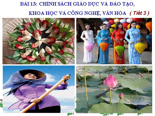 Bài 13. Chính sách giáo dục và đào tạo, khoa học và công nghệ, văn hoá