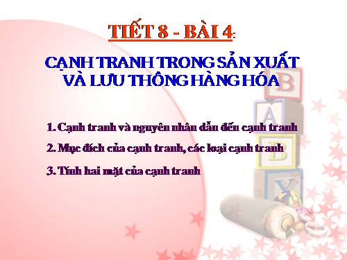 Bài 4. Cạnh tranh trong sản xuất và lưu thông hàng hoá