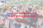 Bài 5. Cung - cầu trong sản xuất và lưu thông hàng hoá