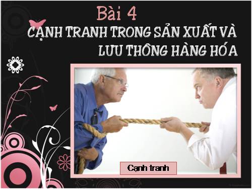 Bài 4. Cạnh tranh trong sản xuất và lưu thông hàng hoá