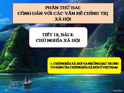 Bài 8. Chủ nghĩa xã hội