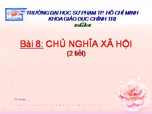 Bài 8. Chủ nghĩa xã hội