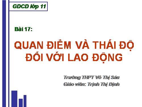 Bai 17 Quan diem va thai do doi voi lao dong