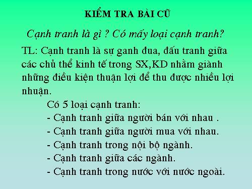 Bài 5. Cung - cầu trong sản xuất và lưu thông hàng hoá