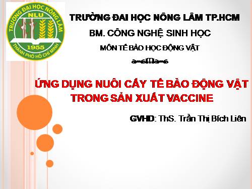 vaccine và ứng dụng của vaccine