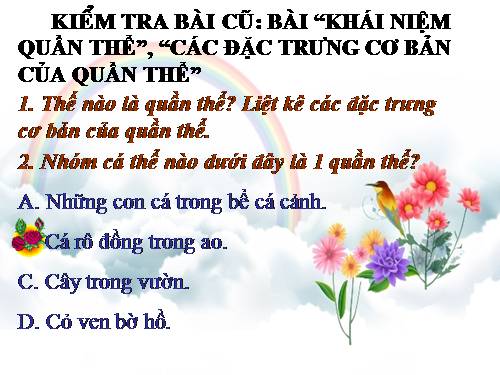 Bài 55. Khái niệm và các đặc trưng cơ bản của quần xã