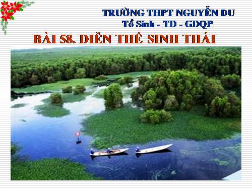 Bài 58. Diễn thế sinh thái