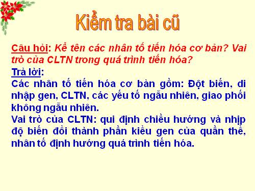 Bài 39. Quá trình hình thành các đặc điểm thích nghi