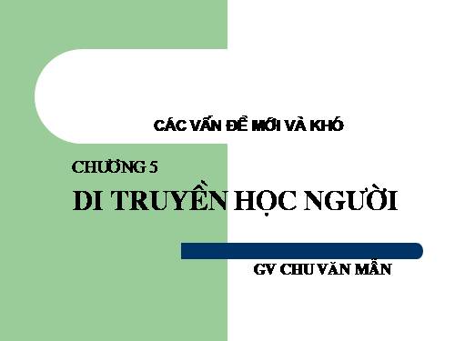 Bài 27. Phương pháp nghiên cứu di truyền người