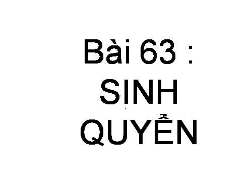 Bài 63. Sinh quyển